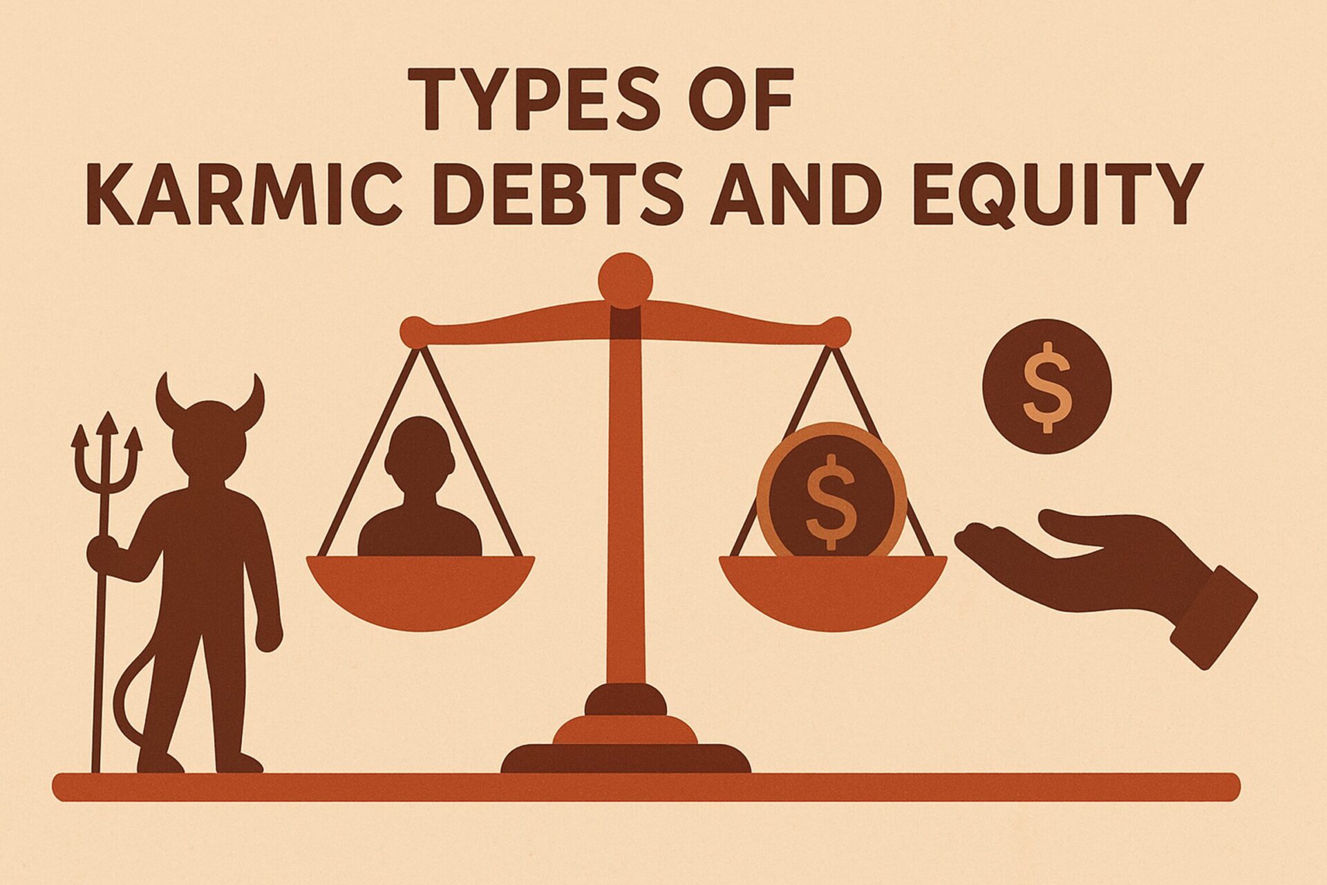 Types of Karmic debts and equities and their roles in spiritual growth